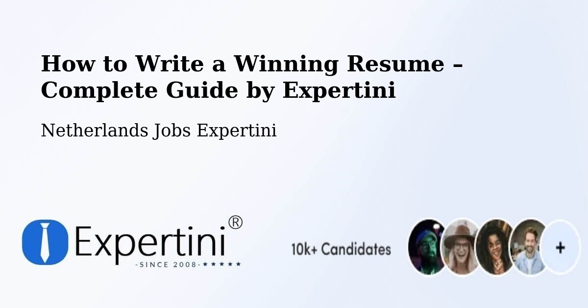 Resume Writing Guide for Job Seekers – Lemmer - Lemmer, Netherlands Jobs Expertini